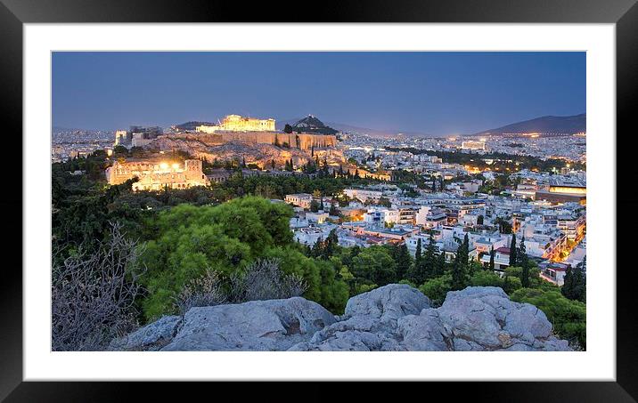  Acropolis of Athens Framed Mounted Print by Stephen Taylor