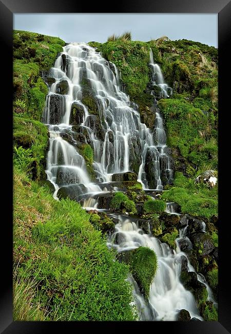  Brides Veil Waterfall Framed Print by Stephen Taylor