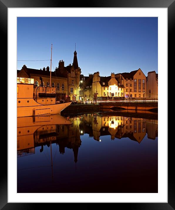  Leith Docks Framed Mounted Print by Stephen Taylor