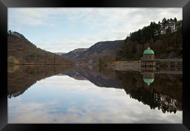 Reflections in the Elan Valley Framed Print by Stephen Taylor