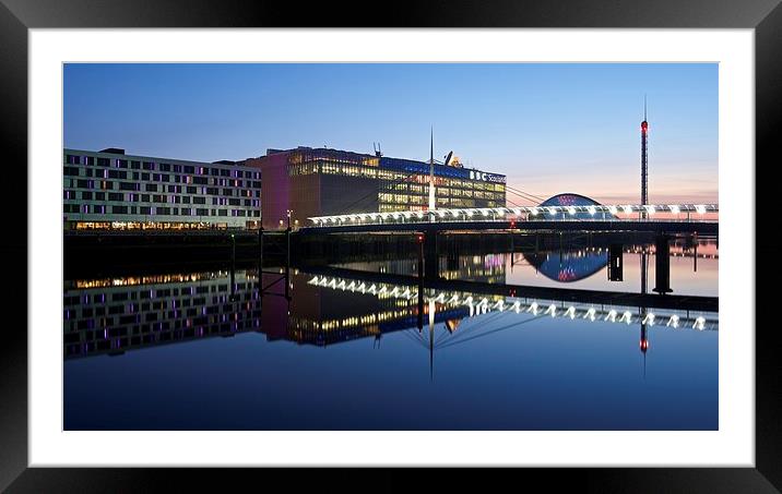 BBC Scotland Glasgow Framed Mounted Print by Stephen Taylor