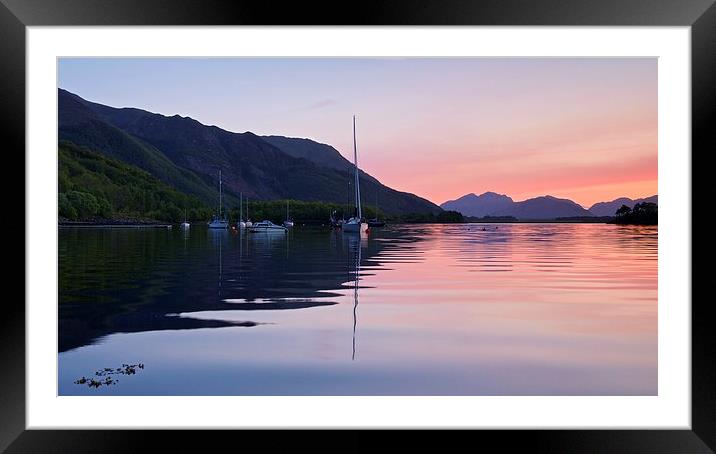  Sunset at Ballachulish Framed Mounted Print by Stephen Taylor