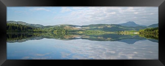  Loch Ard summer Panorama Framed Print by Stephen Taylor