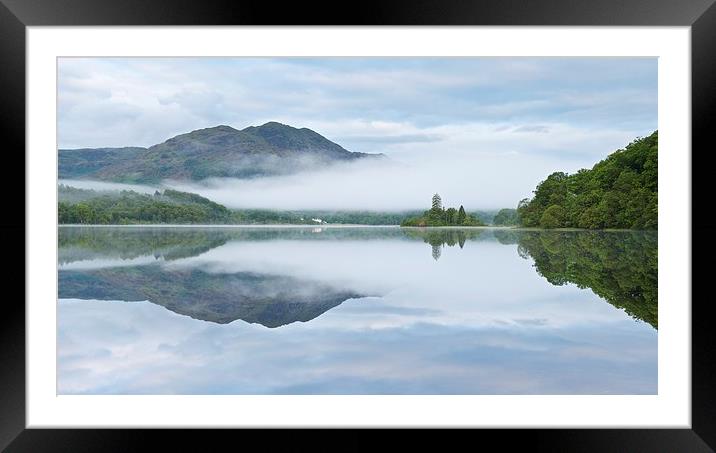  Loch Achray morning mist Framed Mounted Print by Stephen Taylor