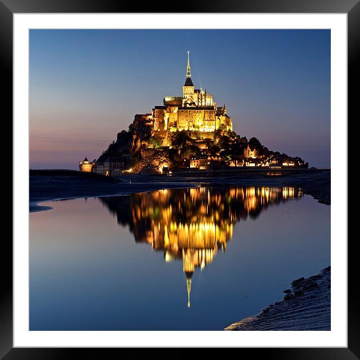  Mont Saint Michel Framed Mounted Print by Stephen Taylor