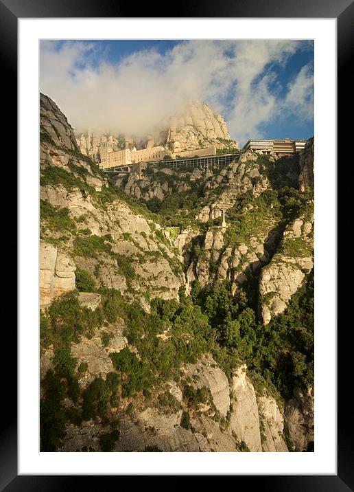  Clouds hover over Montserrat Framed Mounted Print by Stephen Taylor