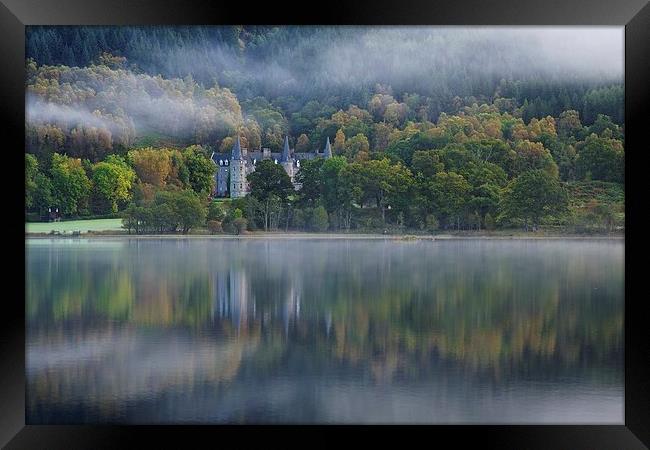 Loch Achray morning mist Framed Print by Stephen Taylor