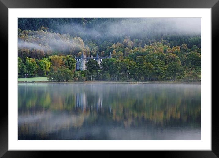 Loch Achray morning mist Framed Mounted Print by Stephen Taylor