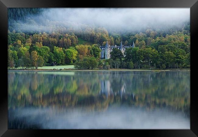  Autumnal reflections in Loch Achray Framed Print by Stephen Taylor