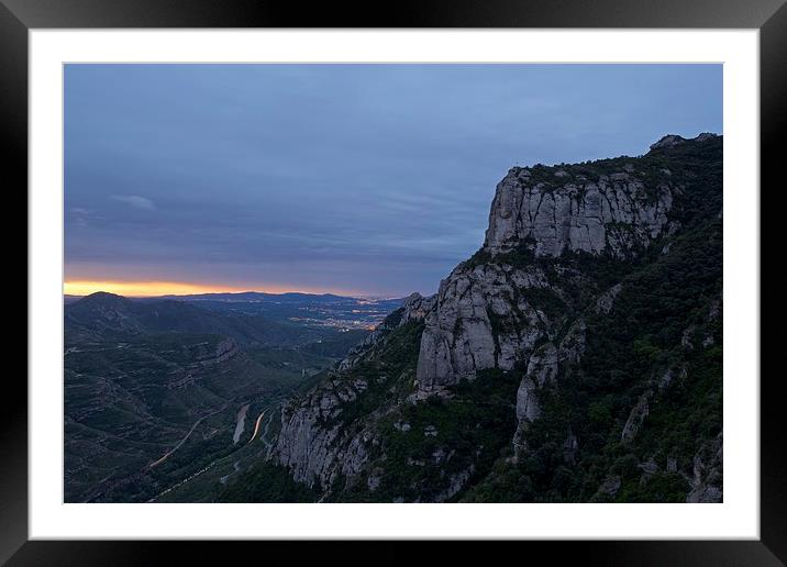  Sunrise at Montserrat Framed Mounted Print by Stephen Taylor