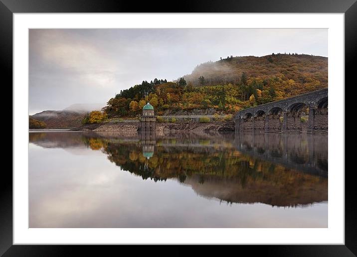  Autumn mist in the Elan Valley Framed Mounted Print by Stephen Taylor
