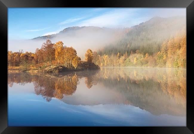  Autumn Mist in the Tummel Valley Framed Print by Stephen Taylor
