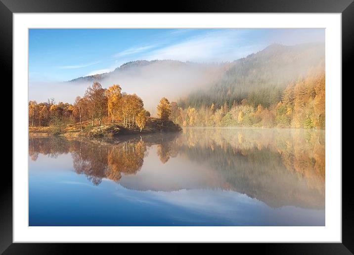  Autumn Mist in the Tummel Valley Framed Mounted Print by Stephen Taylor