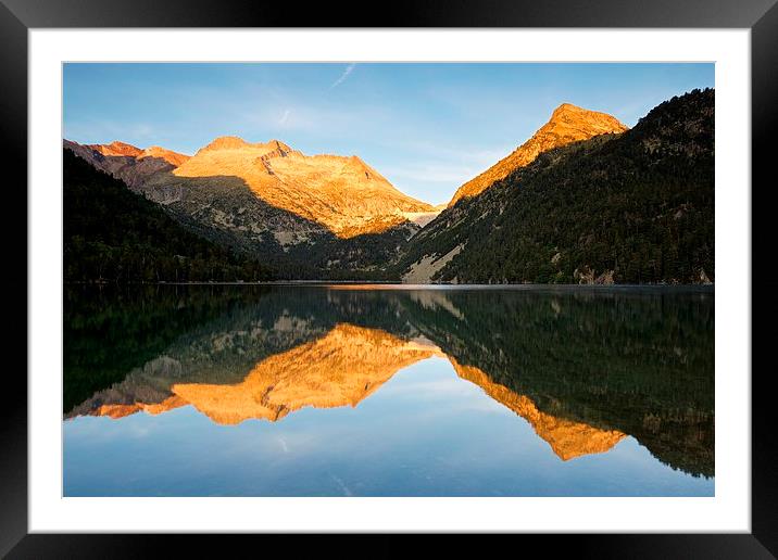 Lac D'Oredon Framed Mounted Print by Stephen Taylor