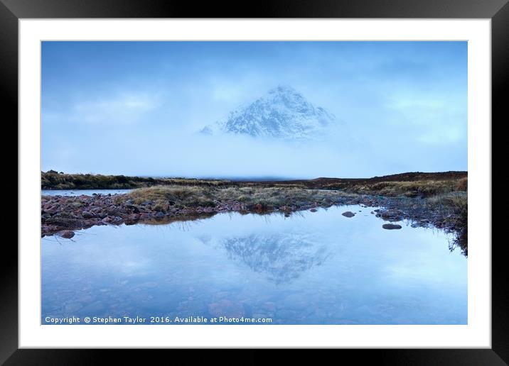 Buachaille Etive Mor Framed Mounted Print by Stephen Taylor