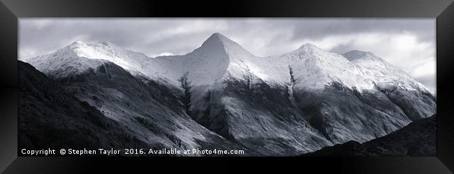 The Five Sisters of Kintail Framed Print by Stephen Taylor