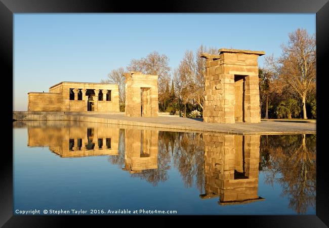 The Temple of Debod Framed Print by Stephen Taylor