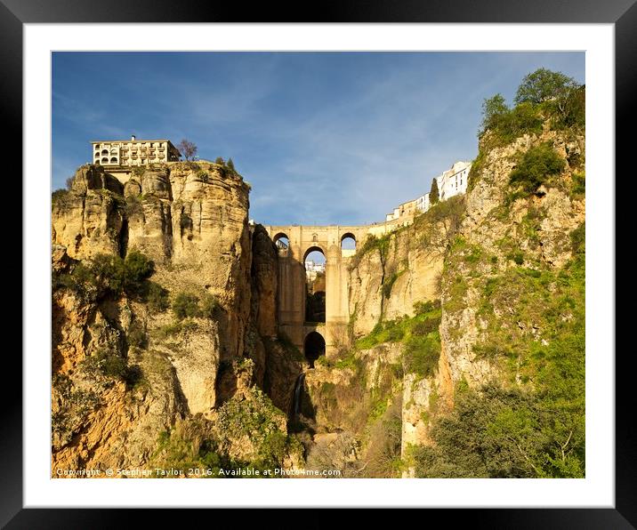 Ronda Framed Mounted Print by Stephen Taylor