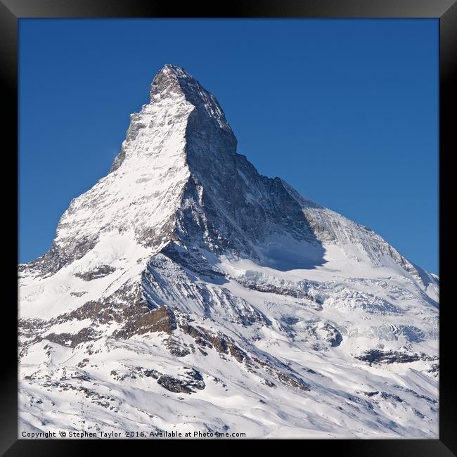 The Matterhorn Framed Print by Stephen Taylor