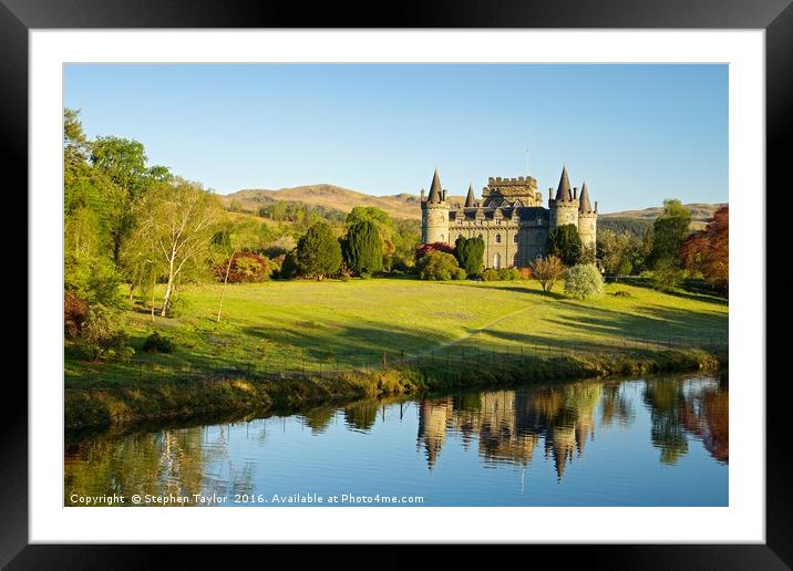 Inveraray Castle  Framed Mounted Print by Stephen Taylor