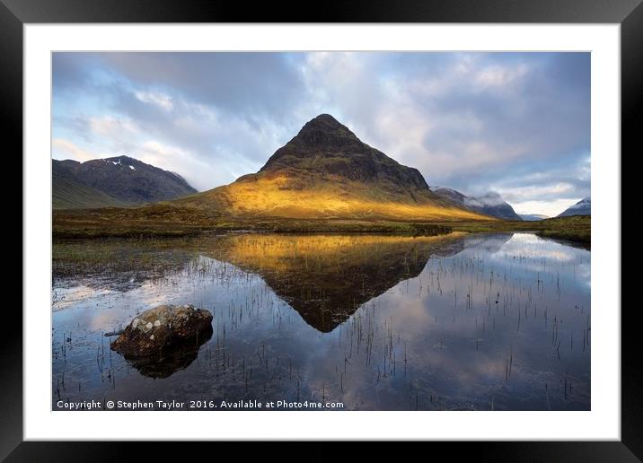 Buachaille Etive Beag Framed Mounted Print by Stephen Taylor