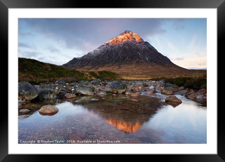 Stob Dearg Framed Mounted Print by Stephen Taylor