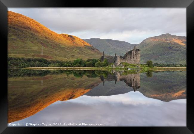 Golden morning at Loch Awe Framed Print by Stephen Taylor