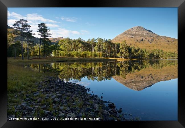 Loch Clair Framed Print by Stephen Taylor