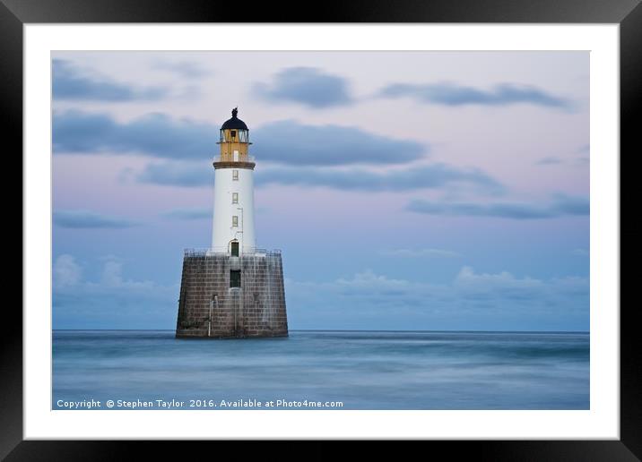Twilight at Rattray Head Framed Mounted Print by Stephen Taylor