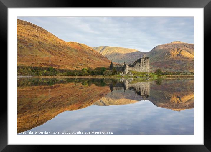 Kilchurn Castle Framed Mounted Print by Stephen Taylor