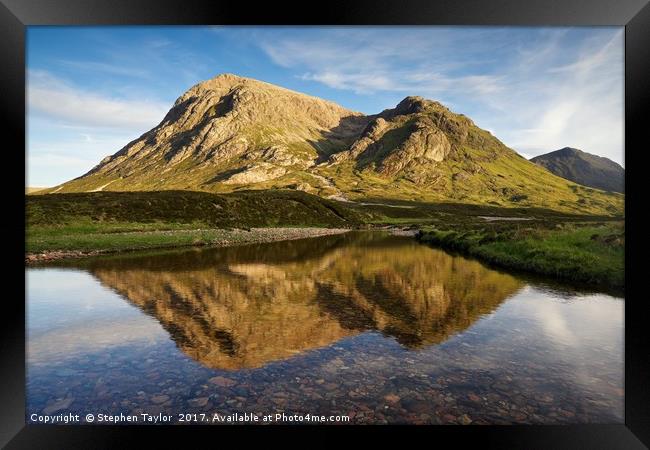 The North Face of the Buachaille Framed Print by Stephen Taylor