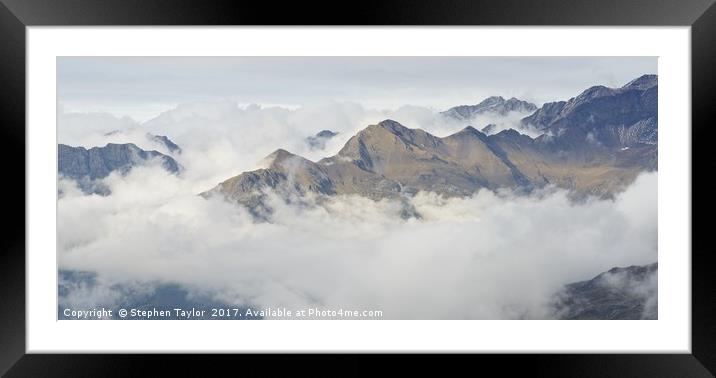 A Cloud Inversion above Gavarnie Framed Mounted Print by Stephen Taylor