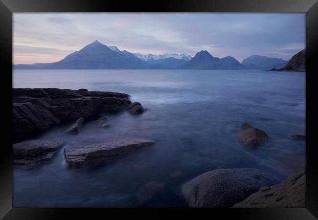 A Gentle Sunset at Elgol Framed Print by Stephen Taylor