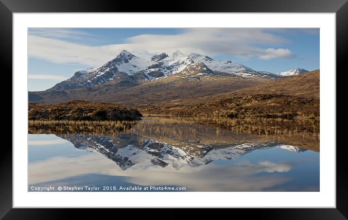 Loch Nan Eilean Framed Mounted Print by Stephen Taylor