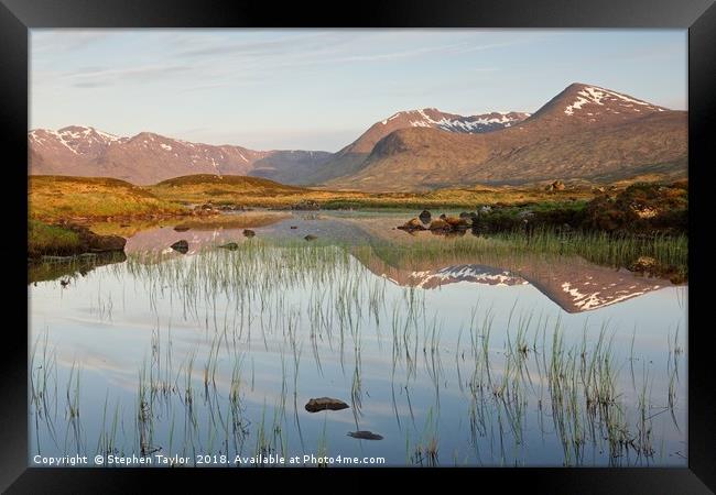 Lochan na Stainge Framed Print by Stephen Taylor