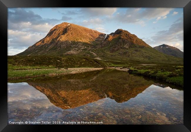 The Last of the Light in Glencoe Framed Print by Stephen Taylor