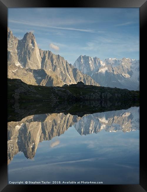 Lac des Cheserys Framed Print by Stephen Taylor