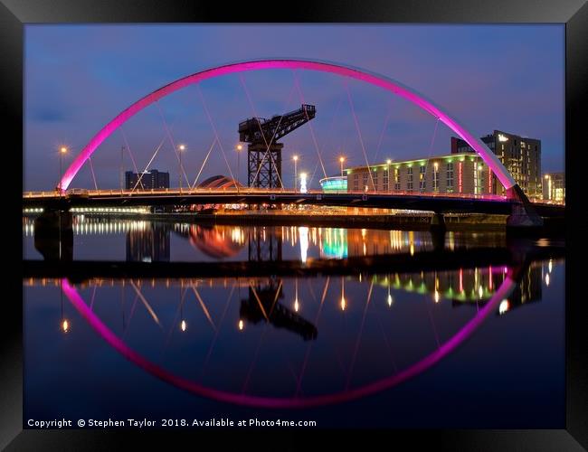 The Clyde Arc Framed Print by Stephen Taylor