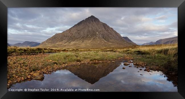 A Moody morning in Glencoe Framed Print by Stephen Taylor