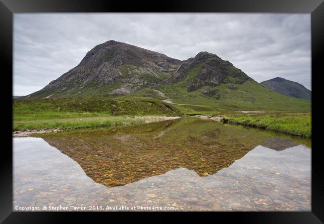 Moody Skies in Glencoe Framed Print by Stephen Taylor