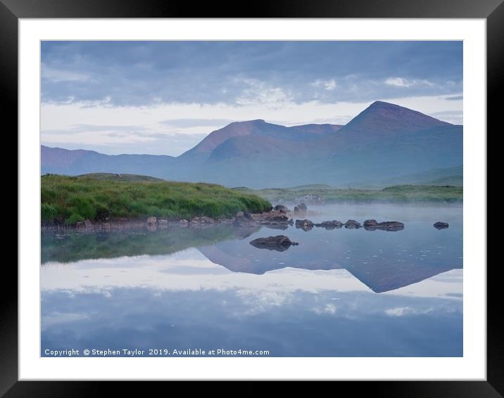 Lochan Na Stainge Framed Mounted Print by Stephen Taylor