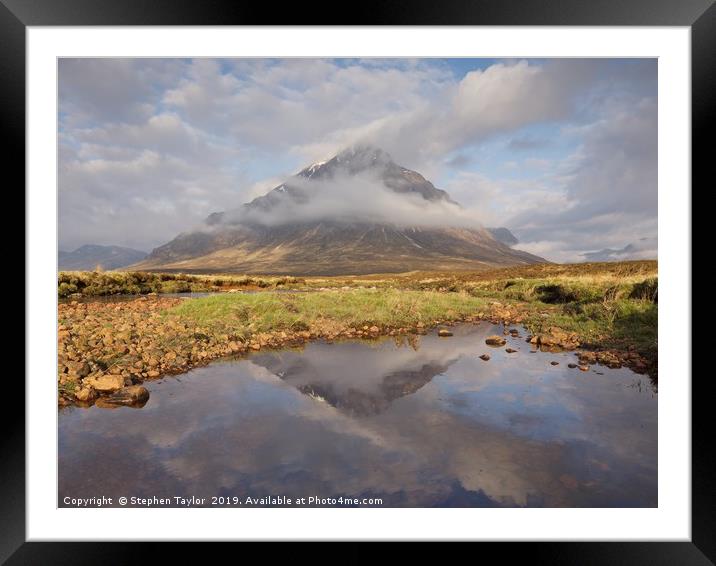 Clearing Mist in Glencoe Framed Mounted Print by Stephen Taylor