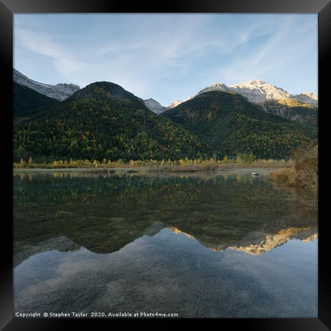 The Embalse de Pineta Framed Print by Stephen Taylor