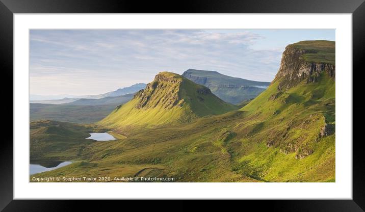 Quiraing Framed Mounted Print by Stephen Taylor