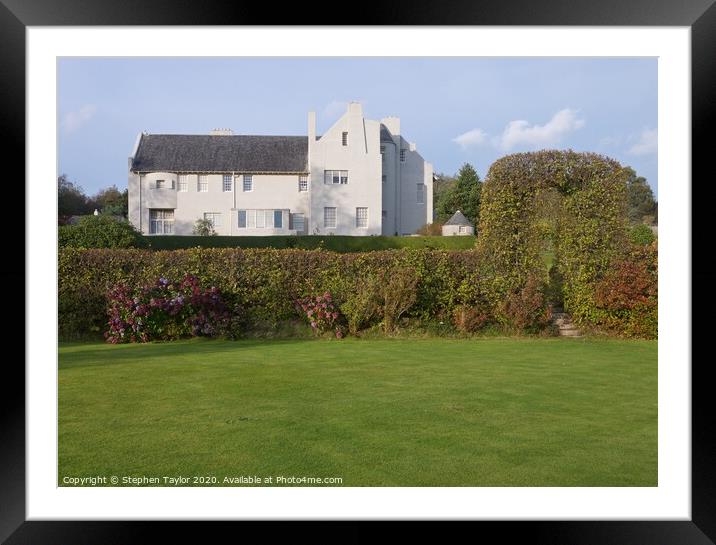 Hill House Framed Mounted Print by Stephen Taylor