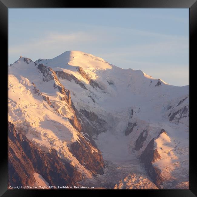 Mont Blanc Framed Print by Stephen Taylor