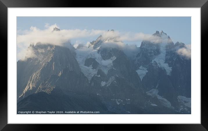 Aiguille du Grepon Framed Mounted Print by Stephen Taylor