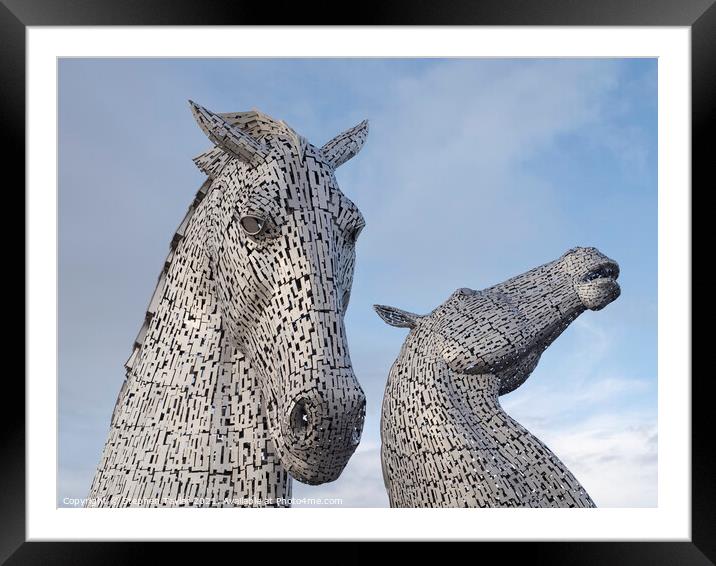 The Kelpies Framed Mounted Print by Stephen Taylor