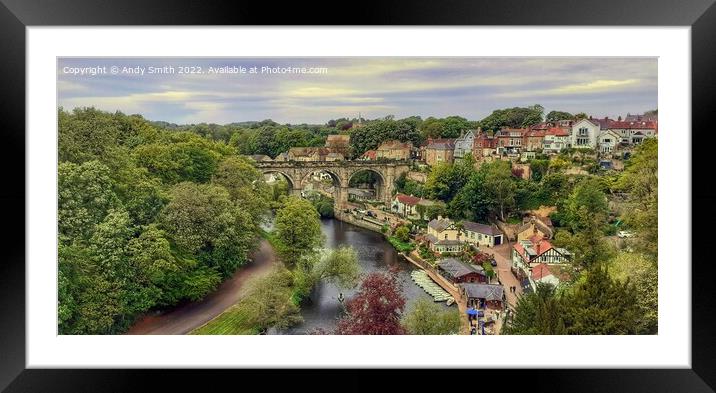 Majestic Viaduct over the River Framed Mounted Print by Andy Smith