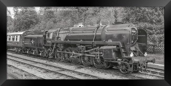 Majestic Steam Train at Goathland Framed Print by Andy Smith
